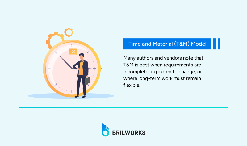 Time and material software development model